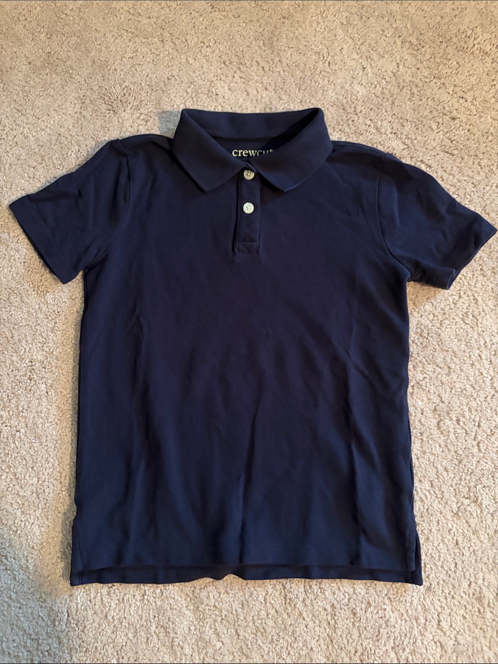 Crewcuts Navy Short-Sleeve Polo